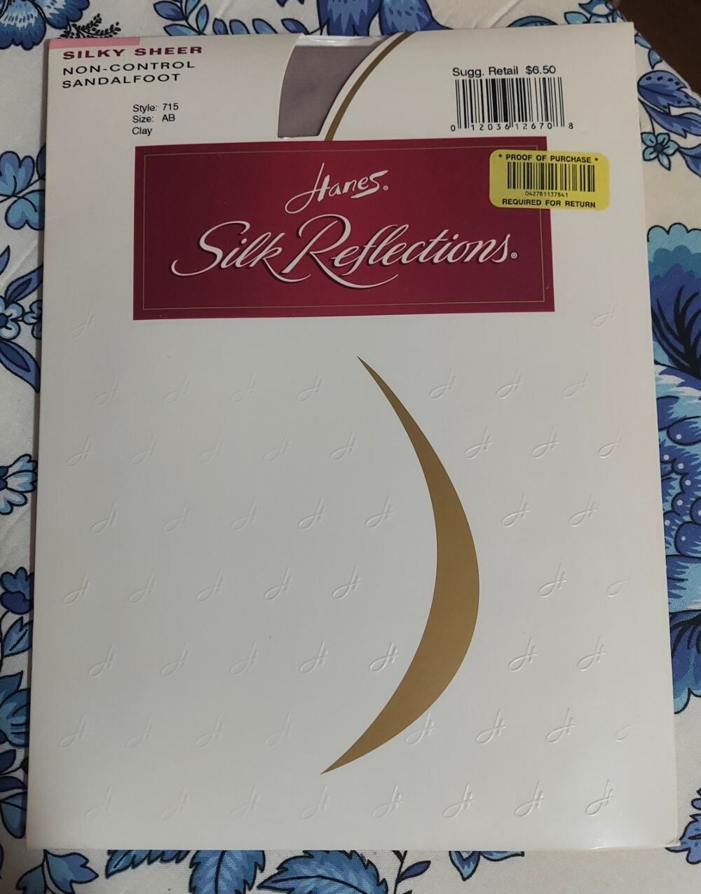 Vtg Hanes Silk Reflections Silky Sheer Pantyhose Non Control 715 Sz AB NEW Clay
